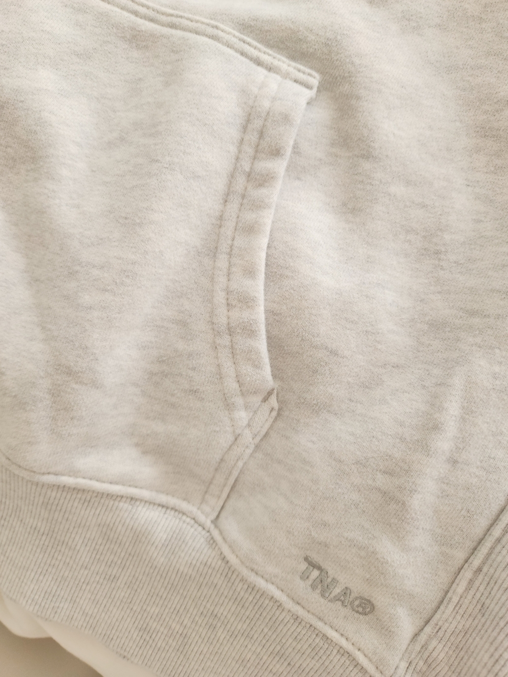 Aritzia Light Gray Drawstring Hoodie - Picture 8 of 10